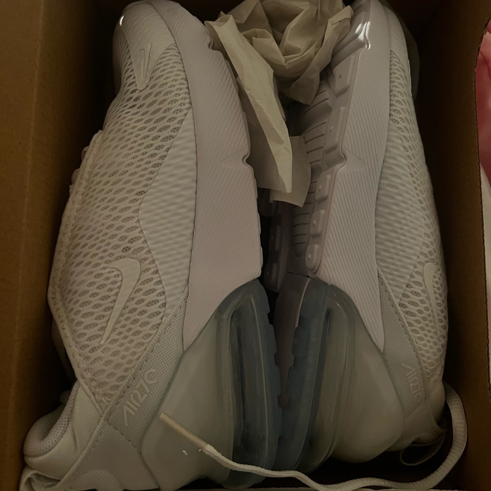 Nike Air Max 270 PS White Metallic Silver Sneakers